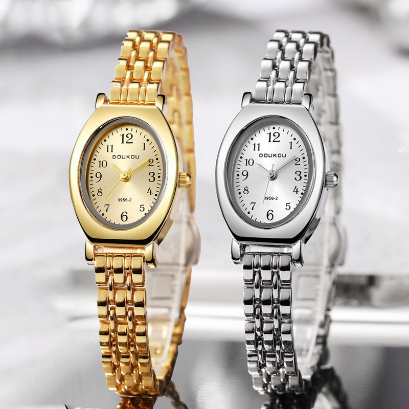 Luxury Watch With Arabic Numerals - Sıcak Satış Altın Saat Oval Arap