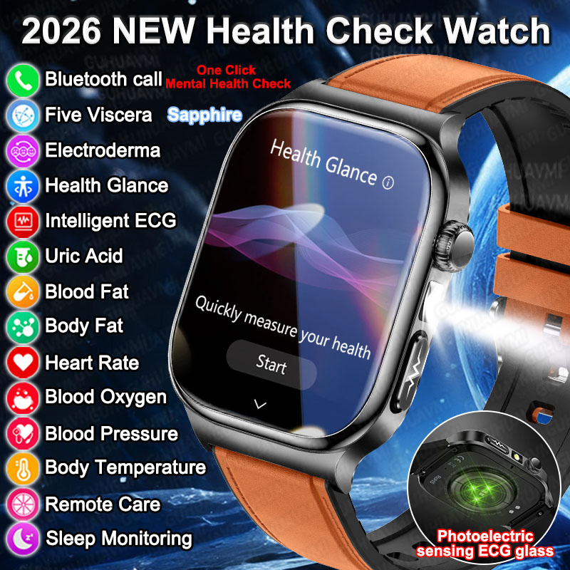 Gmt Dual Timezone Watch - 2026 Yeni Hassas Tanı Akıllı Saat