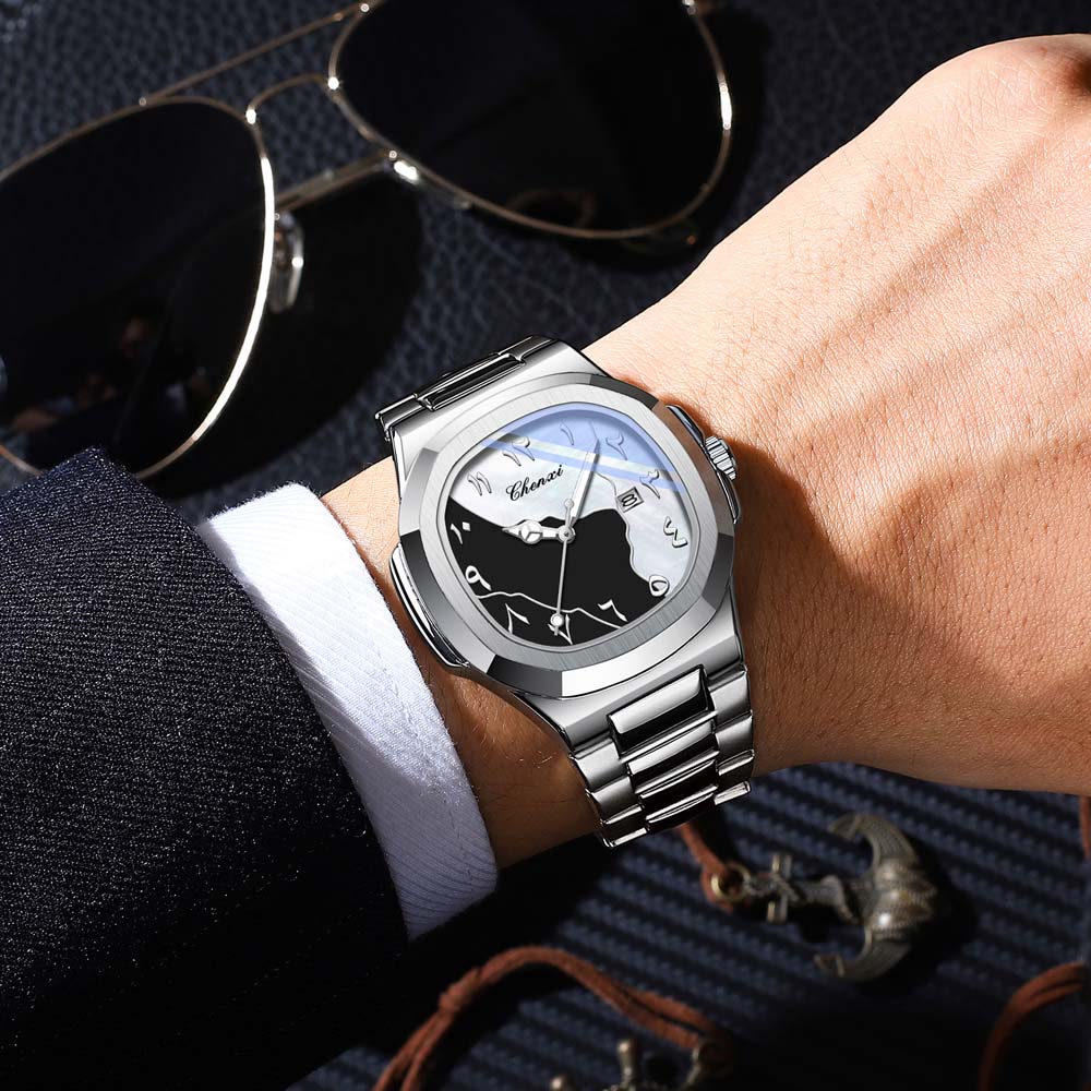 Luxury Watch With Arabic Numerals - CHENXI Yeni Erkek Saati Doğu Arap