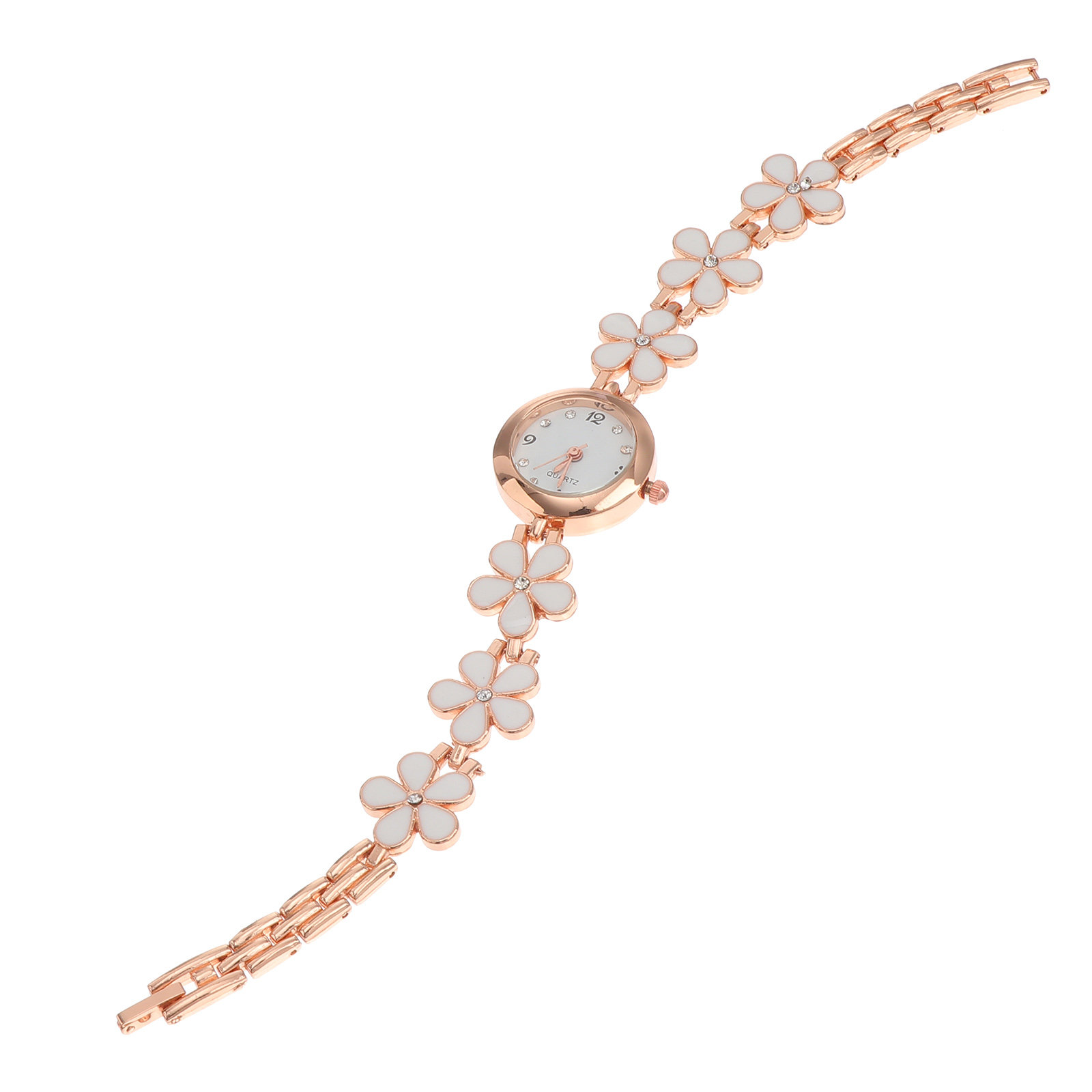 Luxury Watch With Bracelet - Kadınlar için Zarif Kristal Kuvars Bileklik