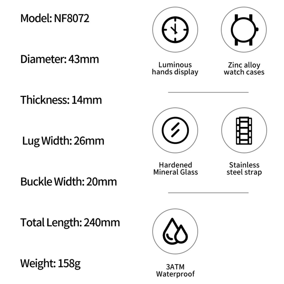 NAVIFORCE En Lüks Erkek Saatle - Field Watch Military incelemesi ve fiyatı