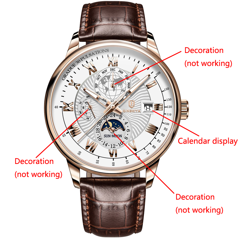 QINGXIYA Marka Moda Deri Kuvar - Luxury Watch And Price incelemesi ve fiyatı