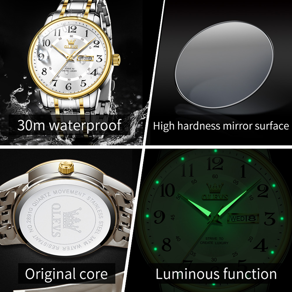 OLEVS Rahat moda erkek saatler - Luxury Watch With Arabic Numerals incelemesi ve fiyatı
