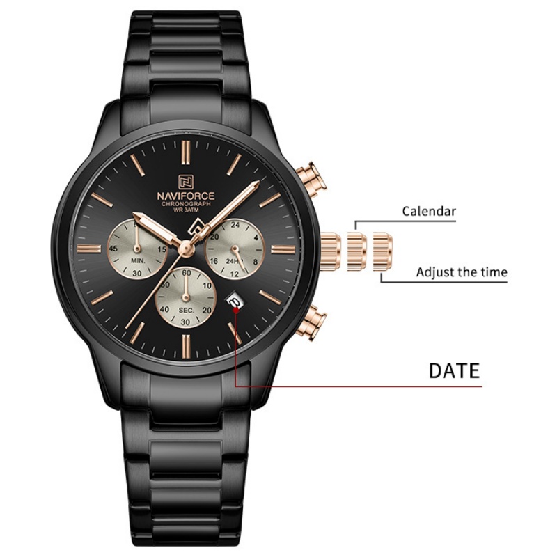 NAVIFORCE Erkek Kuvars Kronogr - Luxury Watch With Bracelet incelemesi ve fiyatı
