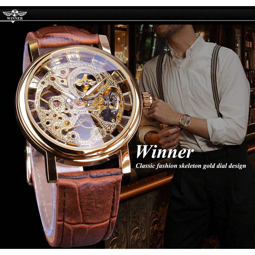 Kazanan lüks altın iskelet saa - Luxury Watch And Price incelemesi ve fiyatı