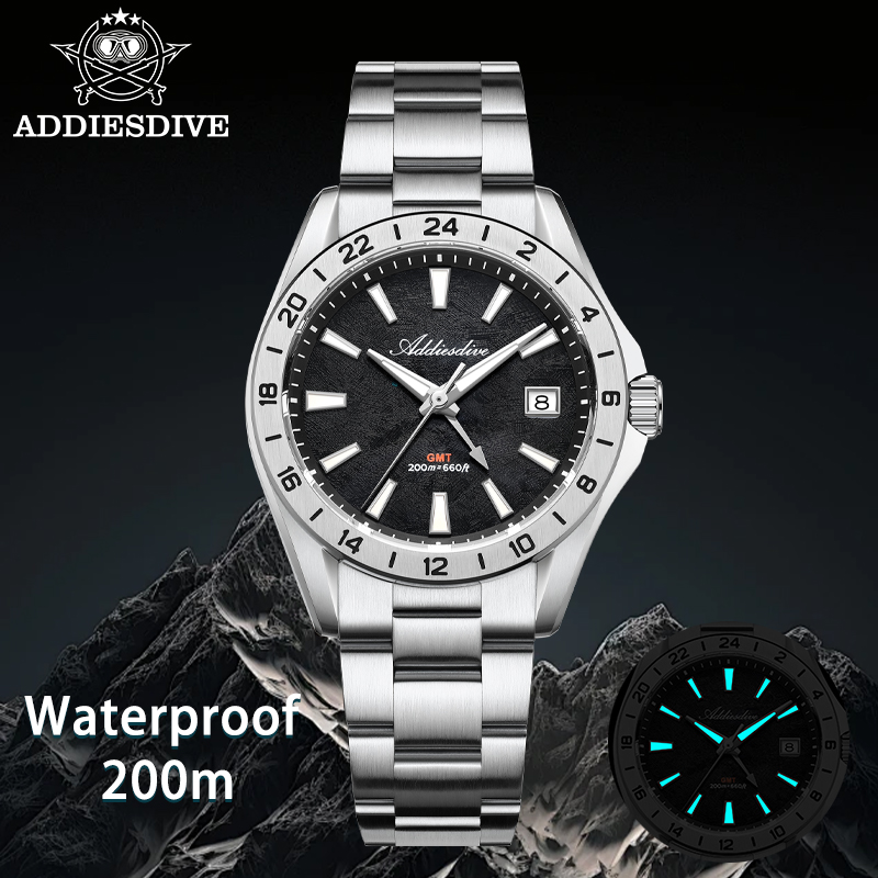 ADDIESDIVE Zarif İş Erkek Saat - Gmt Dual Timezone Watch incelemesi ve fiyatı