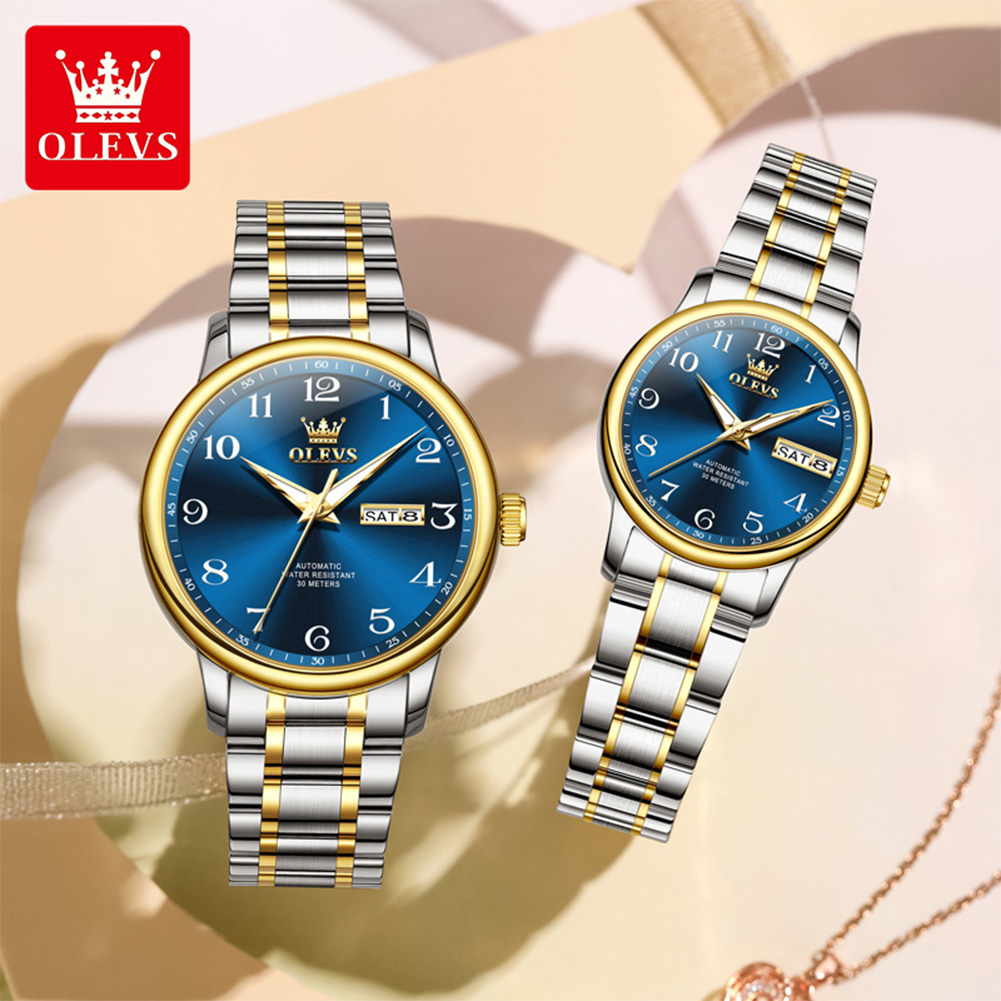 OLEVS Orijinal Çift Saati 2 ad - Luxury Watch With Arabic Numerals incelemesi ve fiyatı