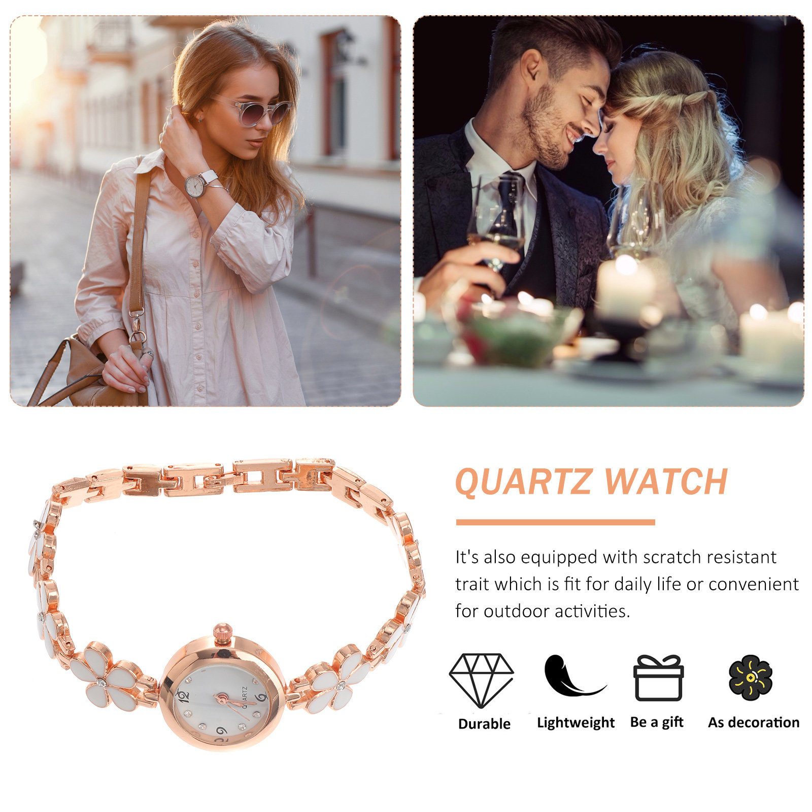 Kadınlar için Zarif Kristal Ku - Luxury Watch With Bracelet incelemesi ve fiyatı