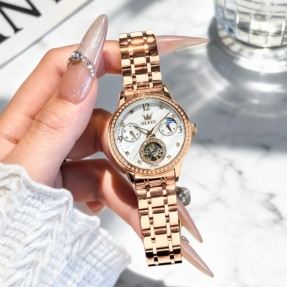 OLEVS kadın saatleri üst marka - Luxury Watch With Bracelet incelemesi ve fiyatı