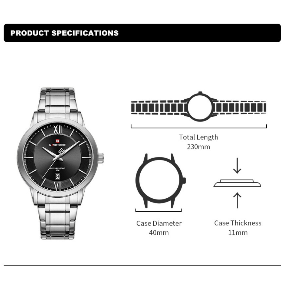 NAVIFORCE Erkekler için Saatle - Field Watch Military incelemesi ve fiyatı